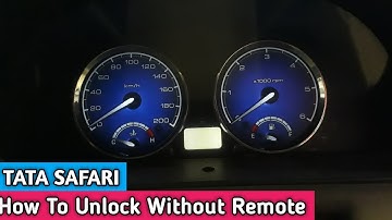Tata Safari Unlock Without Remote  | Ballubhai Nt