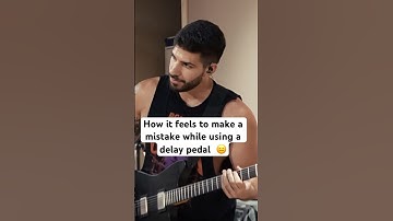 How it feels to make a mistake while using a delay pedal  😑 #metalcore #metal #guitar