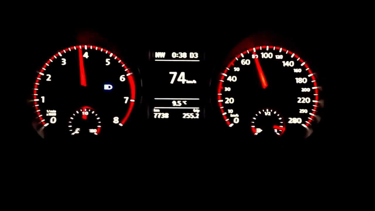 Golf VI GTI DSG beschleunigung Kickdown YouTube