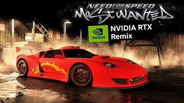 Need for Speed Most Wanted RTX Remix (Work in Progress) - RTX 4080 4K 60 FPS Gameplay