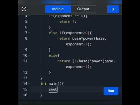 How to write a c Program to find the power of any number using ...