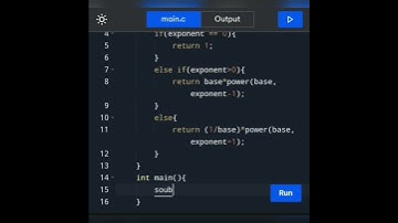 How to write a c Program to find the power of any number using recursion.