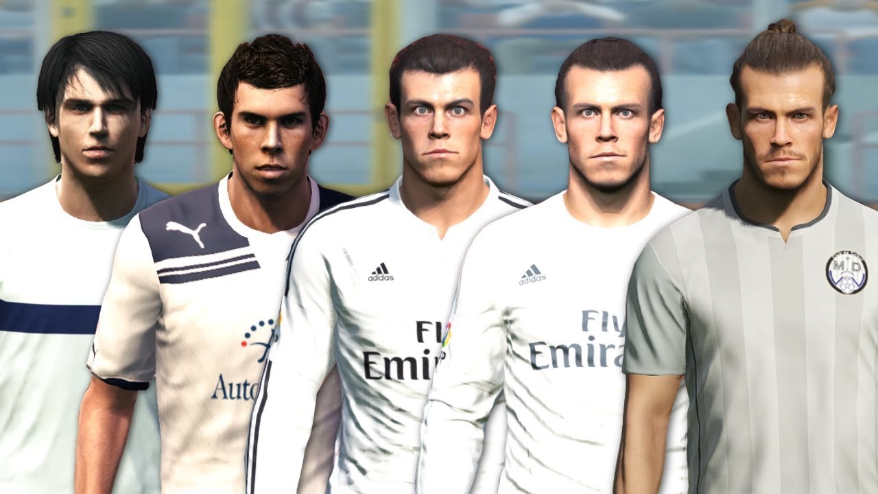 Gareth Bale Evolution From Pes 2008 To Pes 2018 - Youtube