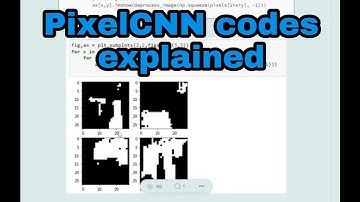 PixelCNN codes for generating images explained
