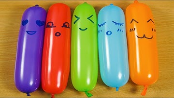 Making Slime with Funny Balloons  -  Satisfying Slime video, Slime Mixing #3