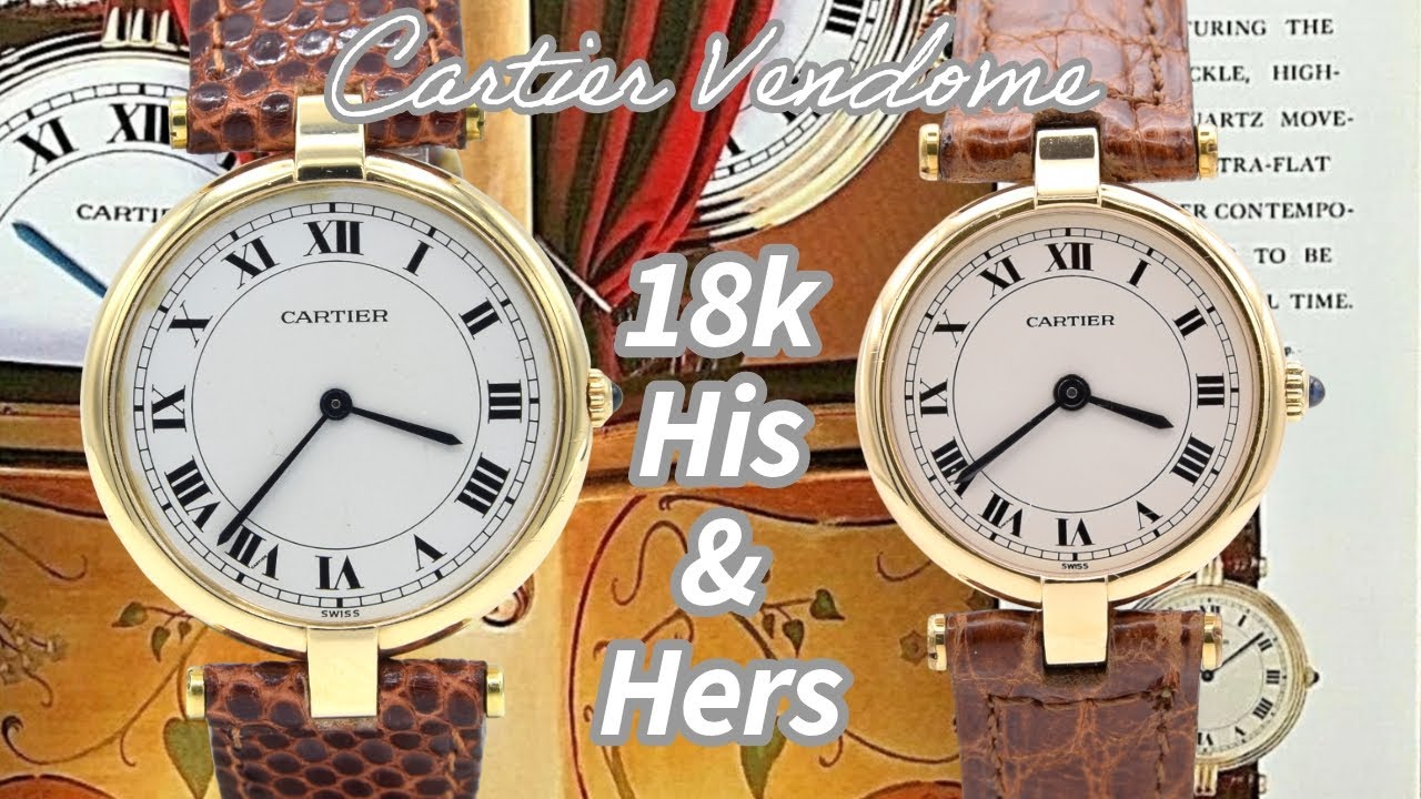 ◆VINTAGE◆【Cartier】ヒンドゥ Cartier Vendome 18k vintage His & Hers now in stock - don't