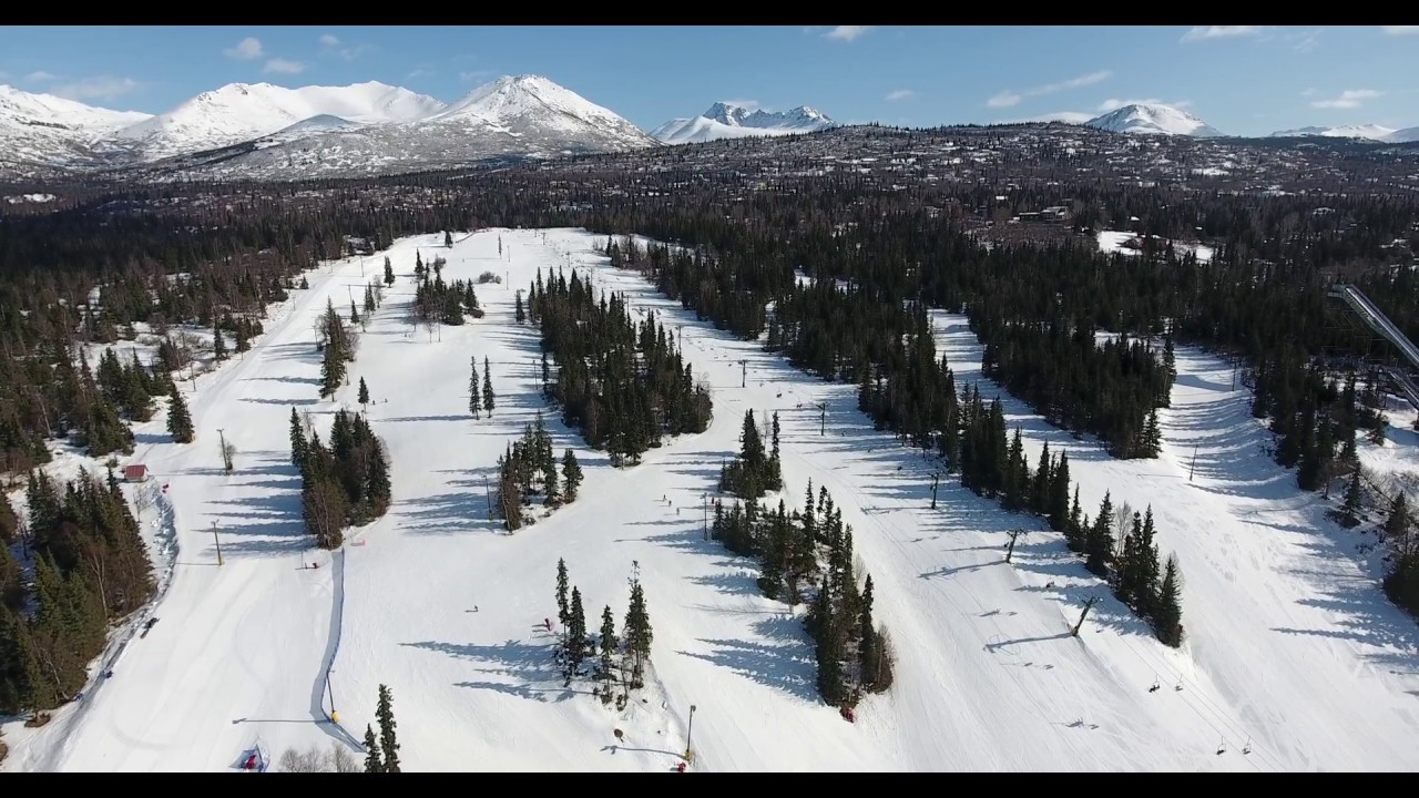 Hilltop Ski Area ALASKA(Dji 드론) YouTube