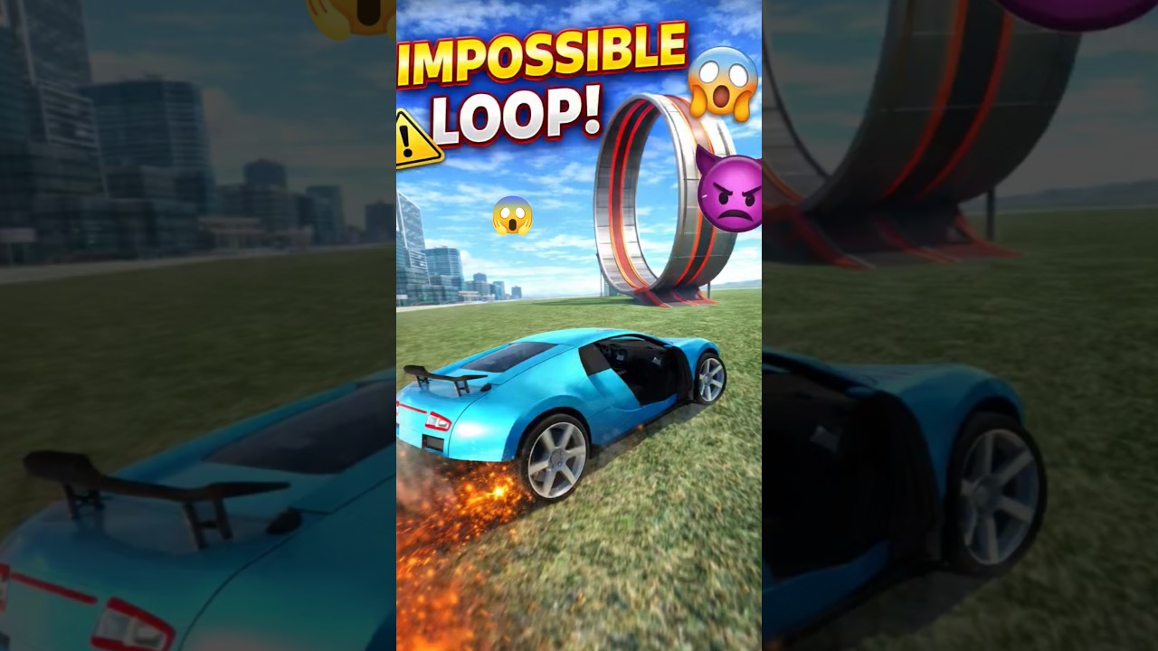 Impossible Loop Car Stunt 😱 | Super Fast Racing Challenge 🚗🔥 | Car Game