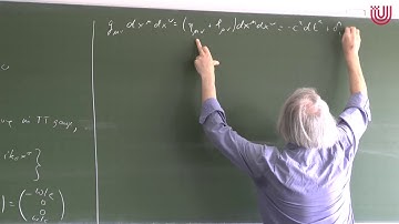 Gravitational waves - Volker Perlick - Lecture 13