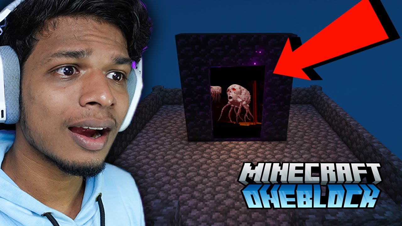 WHAT HAPPENED TO NETHER In ONE BLOCK Minecraft MALAYALAM YouTube