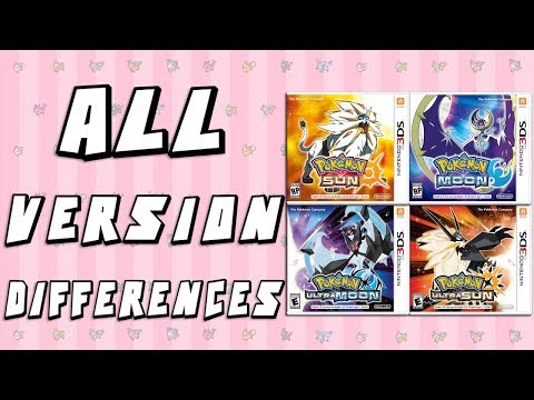 Pokemon Version Differences - Sun & Moon vs Ultra Sun & Ultra Moon