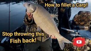 How To Fillet A Buffalo Carp - Catch, Clean And Cook