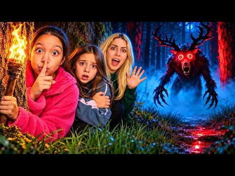 99 NIGHTS IN THE FOREST in REAL LIFE 😱 THE DEER FOUND US!