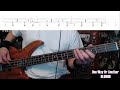 One Way Or Another by Blondie - Bass Cover with Tabs Play-Along