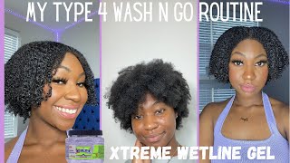 MY TYPE 4 WASH AND GO HAIR ROUTINE!!! XTREME WETLINE GEL by Shes Price Less 821 views 2 years ago 15 minutes
