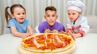 يتعلم الأطفال كيفية طهي البيتزا وغيرها من مغامرات الأطفال المضحكة