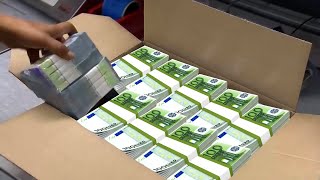 Euro Banknotes Factory: How is the €50 banknote made? Manufacturing process + EURO bills production