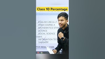How to calculate Class 10 Percentage🔥Class 10  Percentage कैसे Calculate Karte hai😯#class10#shorts