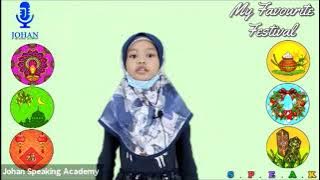 Hanna | Hari Raya | Kids Public Speaking I Johan Speaking Academy | Public Speaking for Kids