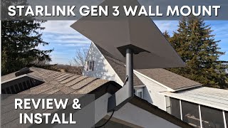 Starlink Gen 3 Standard Wall Mount  Review and Install Tutorial