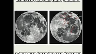 Moon map flipped is flat earth map (countries indicated)