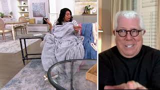 Dennis Basso Oversized 60" x 70" Geo Lite Sculpted Throw on QVC screenshot 3