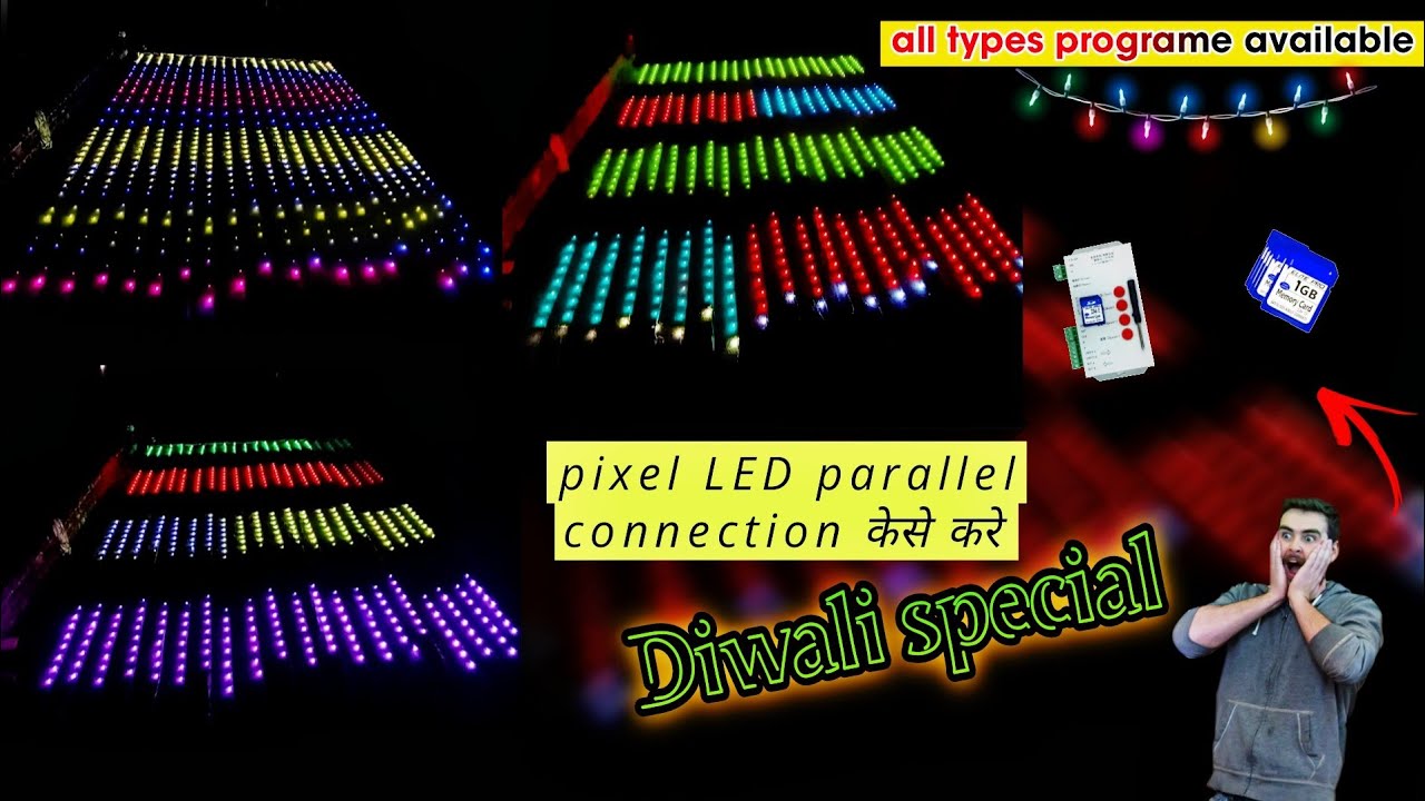Pixel Led Parallel Connection Kaise Kare | Pixel Led New Desing 2025 ...