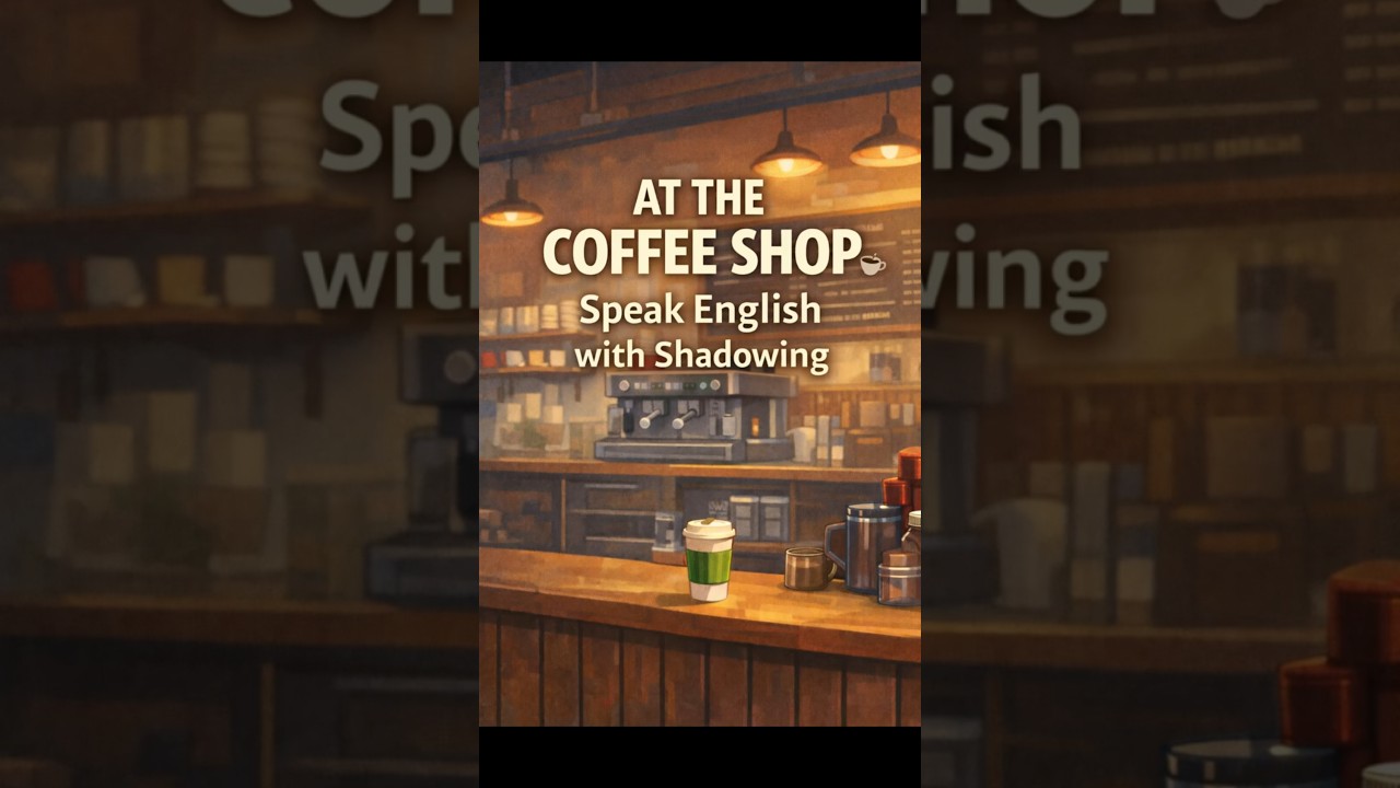 Learn English at the Coffee Shop | Easy Shadowing Practice