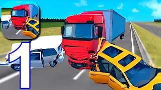 Truck Crash Simulator Accident : Gameplay Walkthrough, Mountain Roads (iOS,Android) screenshot 3