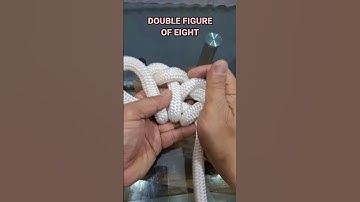 DOUBLE FIGURE OF EIGHT: Learn How to Tie a KNOT #diy #shorts #youtubeshorts #tutorial #tips
