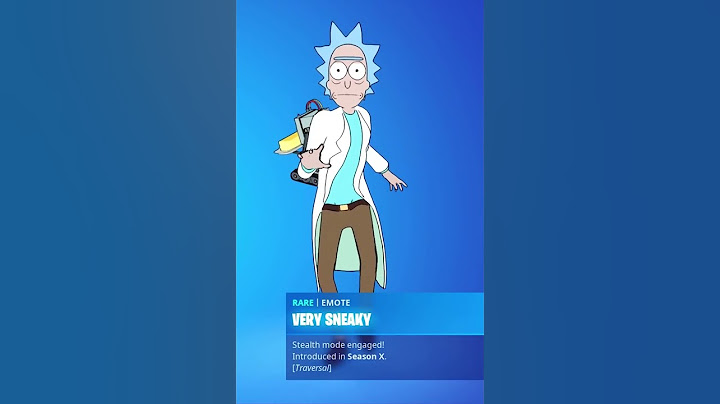 VERY SNEAKY - RICK SANCHEZ SKIN Showcase Fortnite Dances Emotes! (Fortnite x RICK AND MORTY)