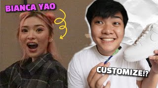 Surprising Bianca Yao With Custom Shoes Muning