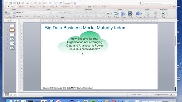 Big Data Business Model Maturity Index - Part 01
