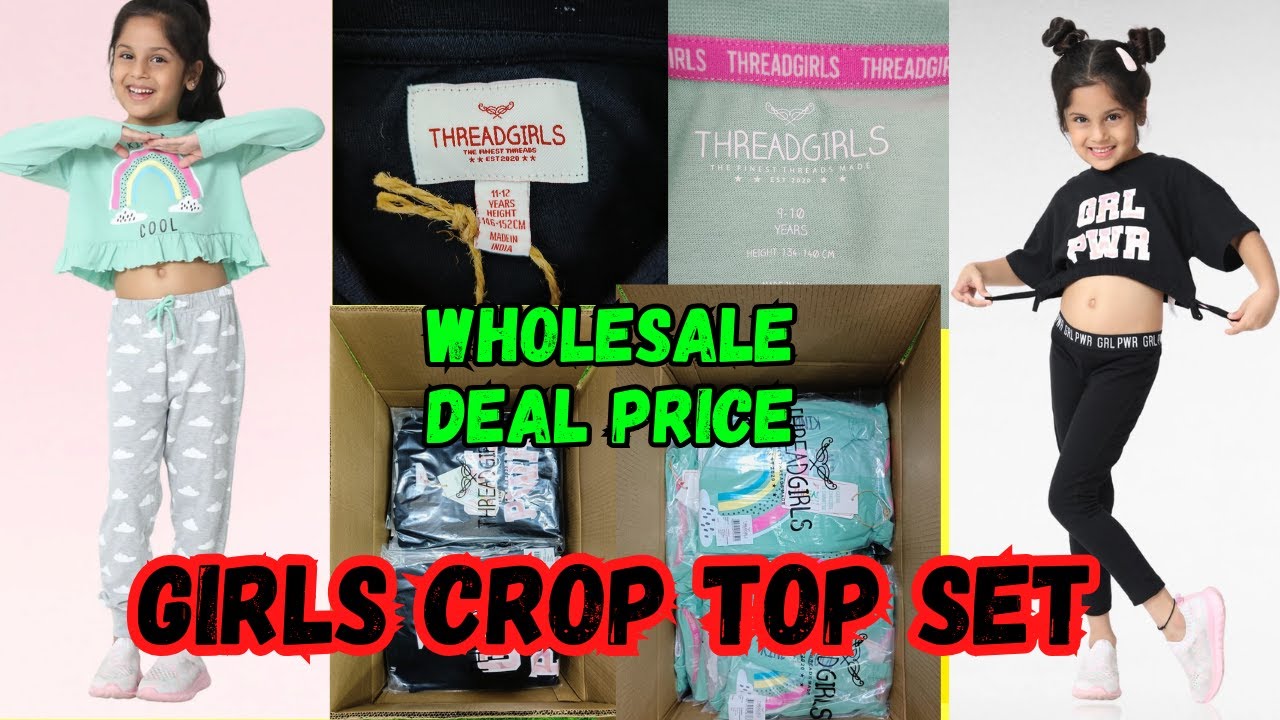 GIRLS CROP TOP SET EXPORT SURPLUS WAREHOUSE | BRANDED CLOTHING WAREHOUSE