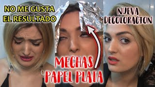 PARTE 2 | DECOLORACIÓN | MECHAS CON PAPEL DE ALUMINIO en BASE CLARA