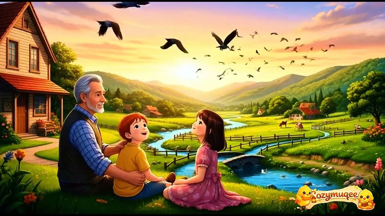 A Train Ride to Grandpa’s House 🚂 | Cozy Sunset Anime Story | Emotional Family Reunion