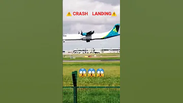 AER LINGUS ATR72 Crash Landing At Dublin 