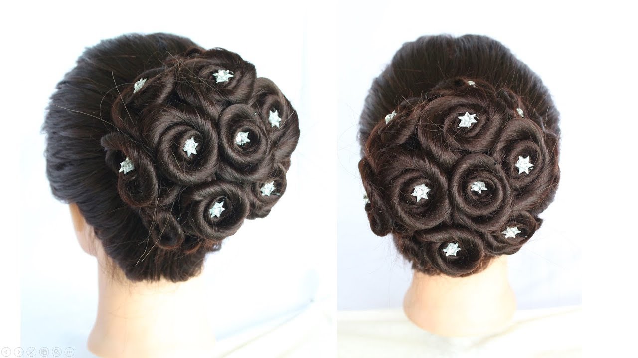 Antique juda hairstyle for bridal by GLAM GIRLS for more such videos v... |  TikTok