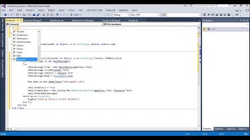 How to build a email sender in visual studio