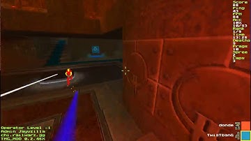 Stairs Juke on Twin Temples Lush map by Hafhead Quake 2 CTF RailwarZ Aug 5 2019