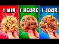 1 minute vs 1 heure vs 1 jour biscuits par vanzai