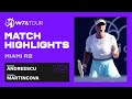 Bianca Andreescu vs. Tereza Martincova | 2021 Miami Round 2 | WTA Match Highlights