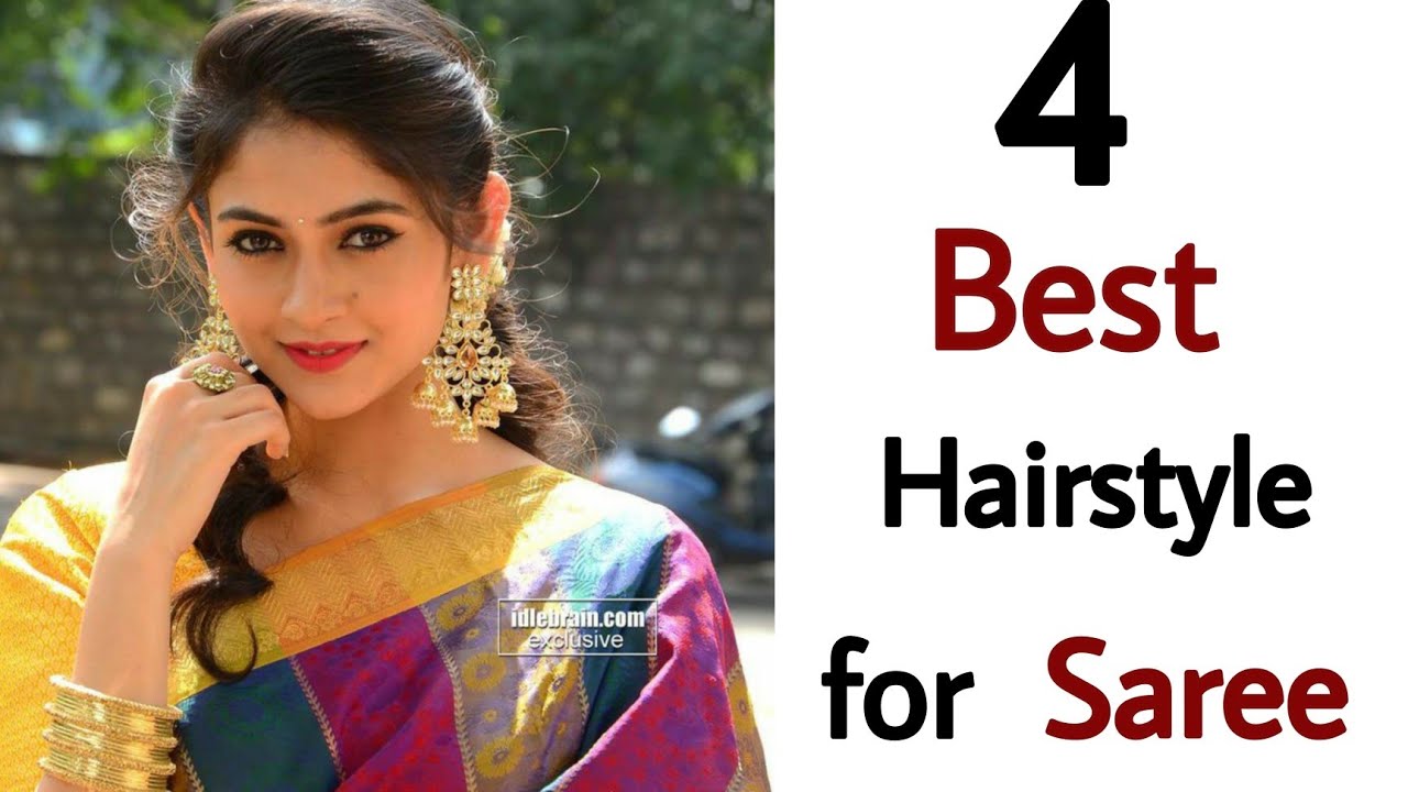 5 Easy saree hairstyles//for working women's & collage girls, house wifes  😍😍// no tools need. - YouTube