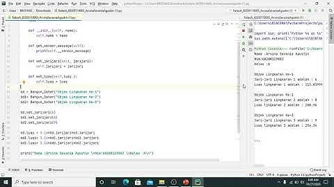 Membuat Pemrograman Bangun Datar - Bahasa Python
