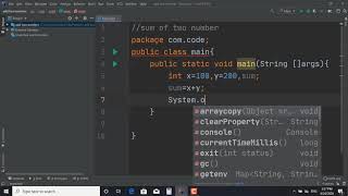 sum of two numbers ||java program|| by Thunder