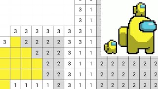 Color by Number -  Among Us Character With Children | Coloring for Kids screenshot 3