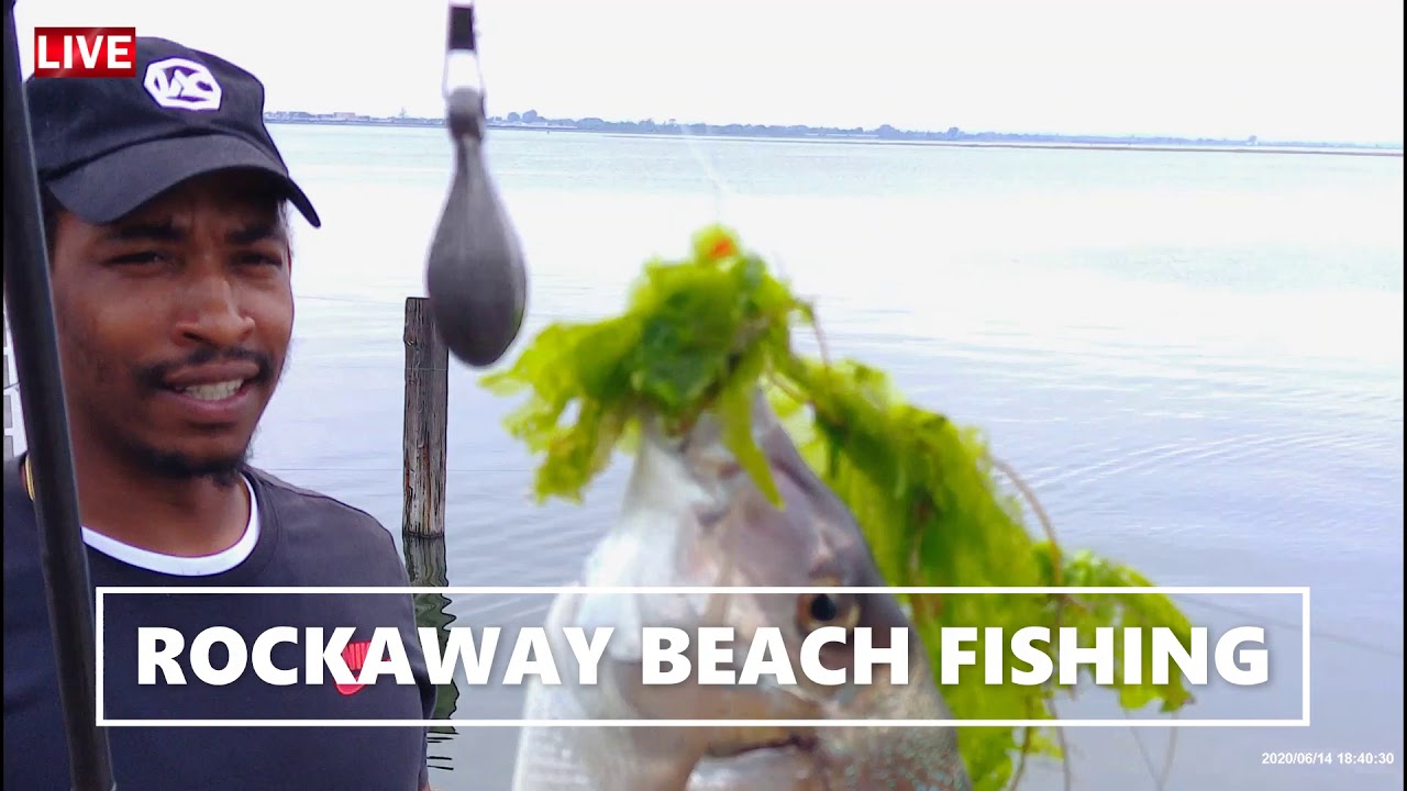 FISHING AT THE ROCKAWAY BEACH NEW YORK 2020 YouTube