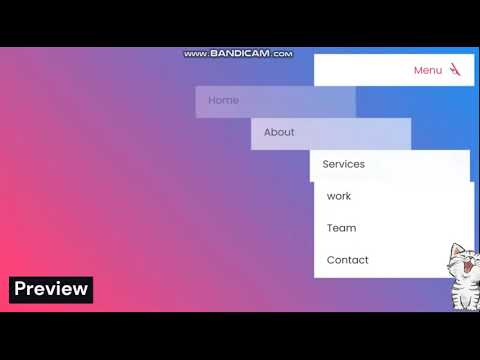 Animated Menu using HTML CSS & JavaScript #mcawali #viral #computer