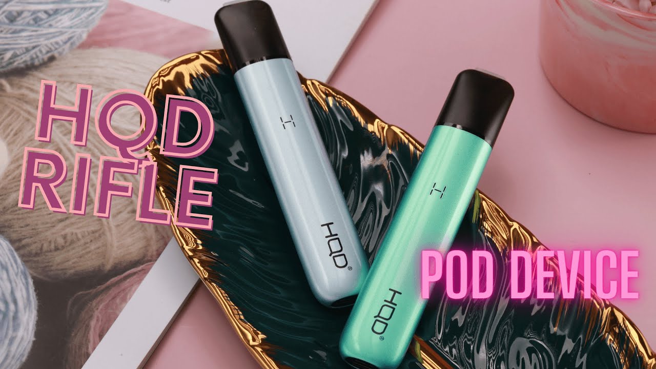 HQD Rifle Pod Rechargeable Vape Review and Unboxing!