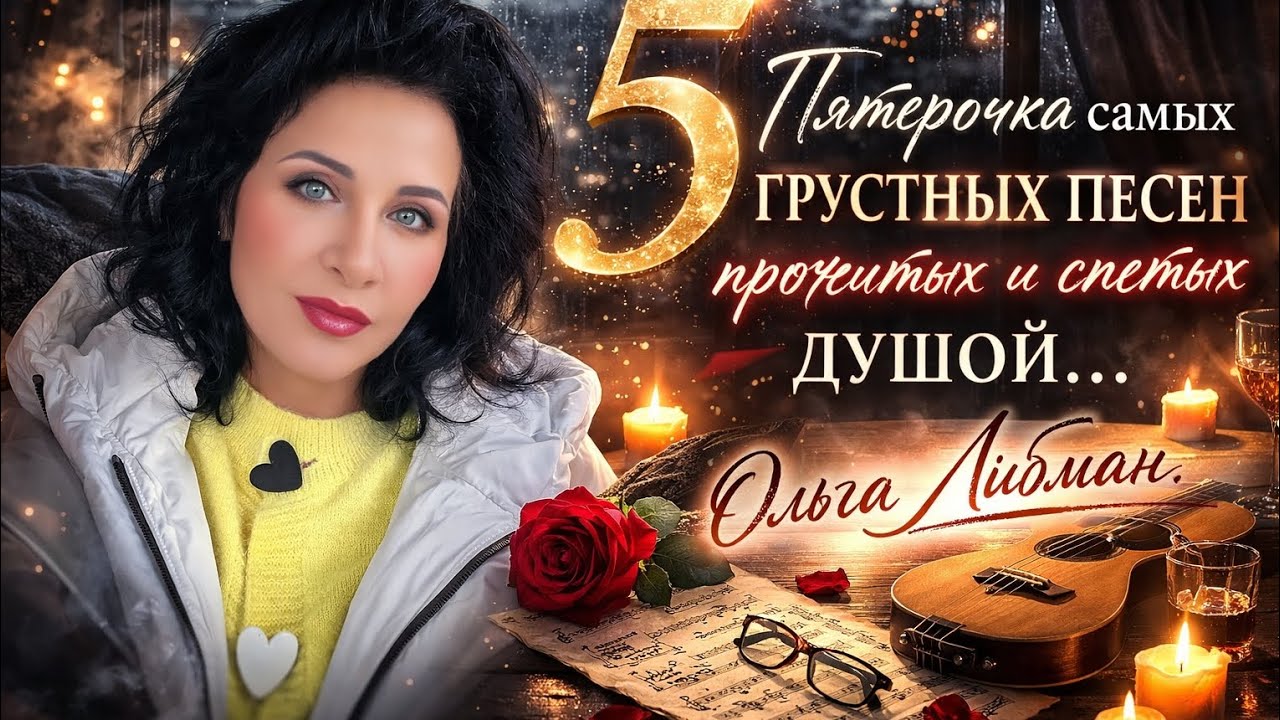 5 самых грустных песен о любви  Прожито и спето душой |Ольга Либман